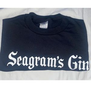 Seagram’s Gin Limited Edition Black Short Sleeve T-Shirt.. Size XL & 3x .. New